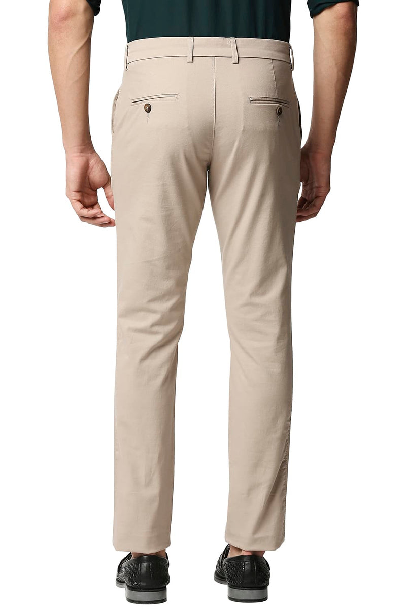 BASICS TAPERED FIT STRETCH TROUSERS