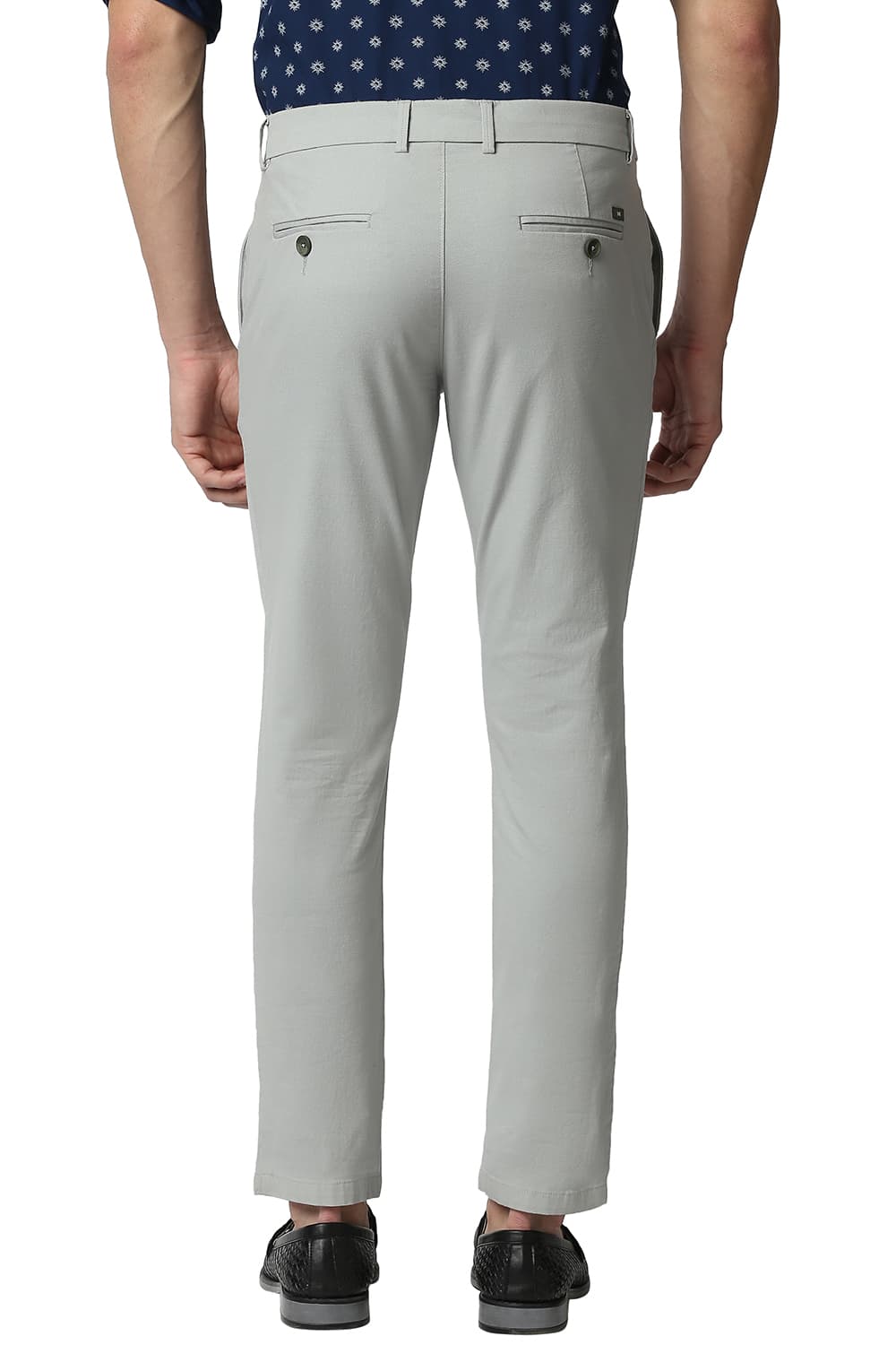 BASICS TAPERED FIT STRETCH TROUSERS