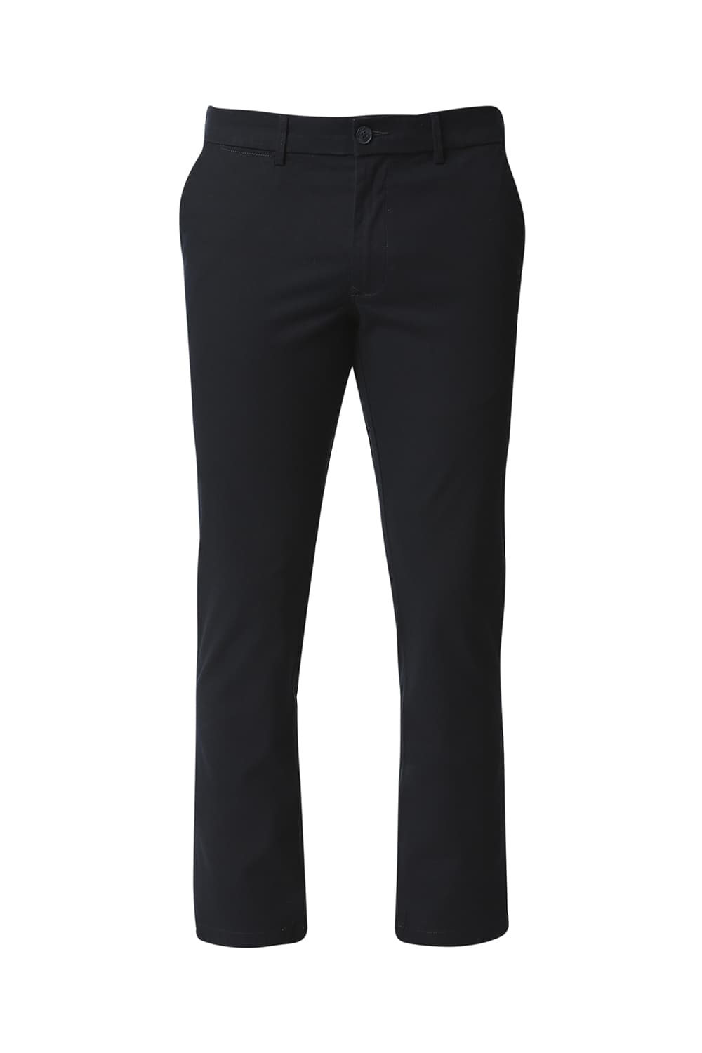 BASICS TAPERED FIT STRETCH TROUSERS