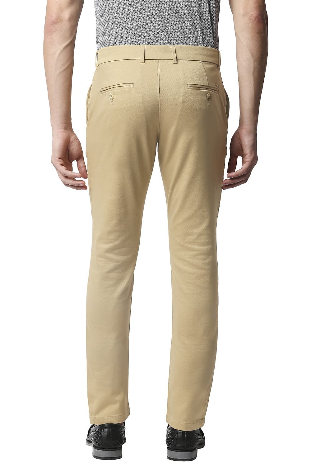 BASICS TAPERED FIT STRETCH TROUSERS