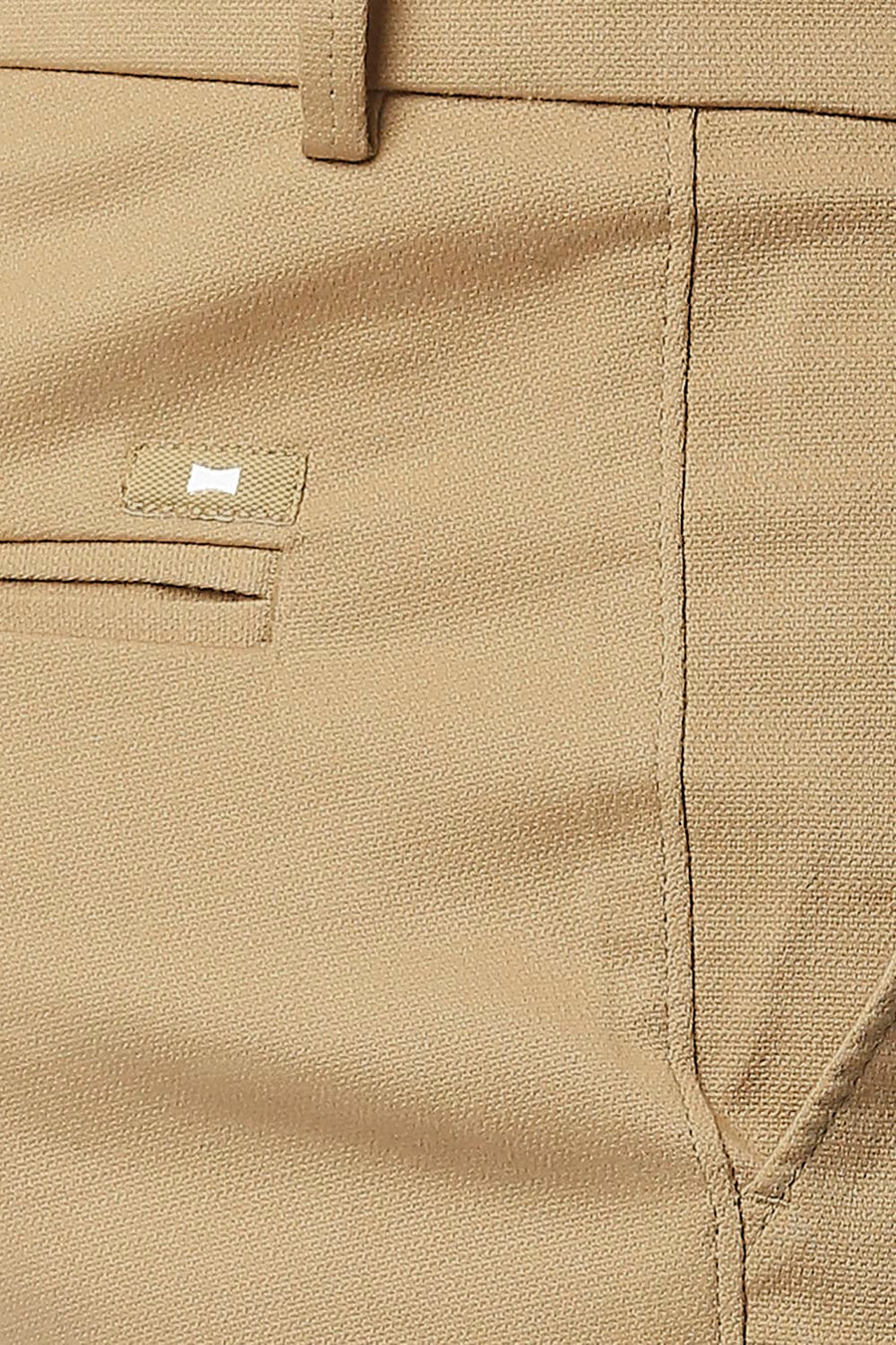 BASICS TAPERED FIT STARFISH KHAKI STRETCH TROUSERS