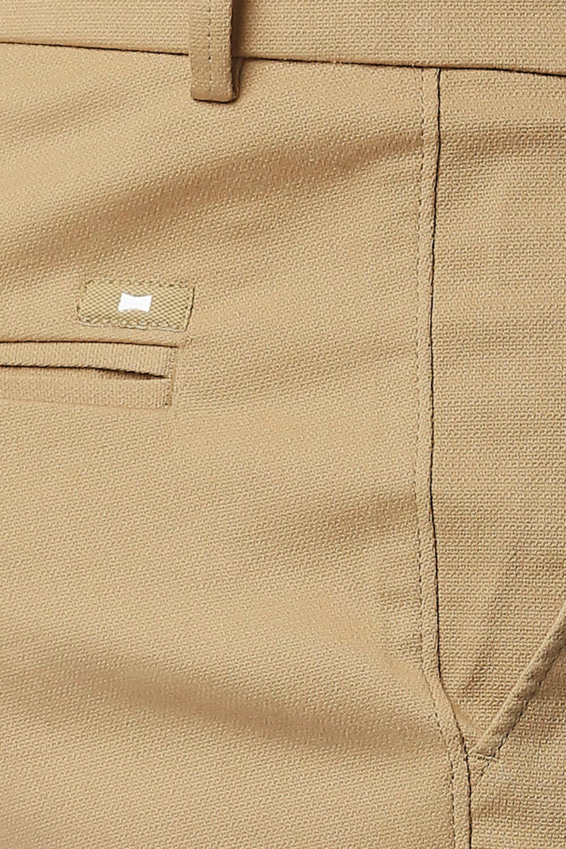 BASICS TAPERED FIT STRETCH TROUSERS