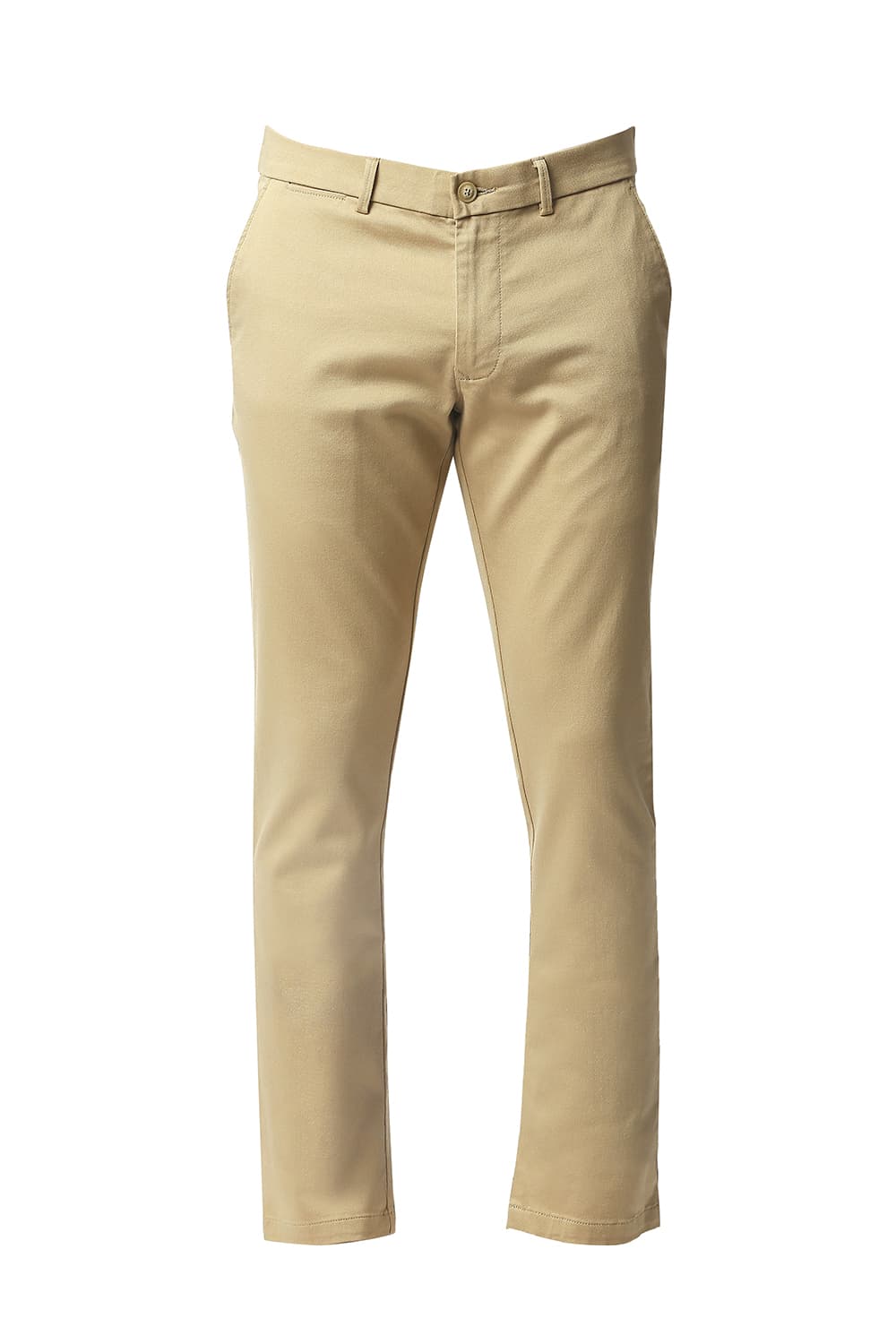 BASICS TAPERED FIT STRETCH TROUSERS