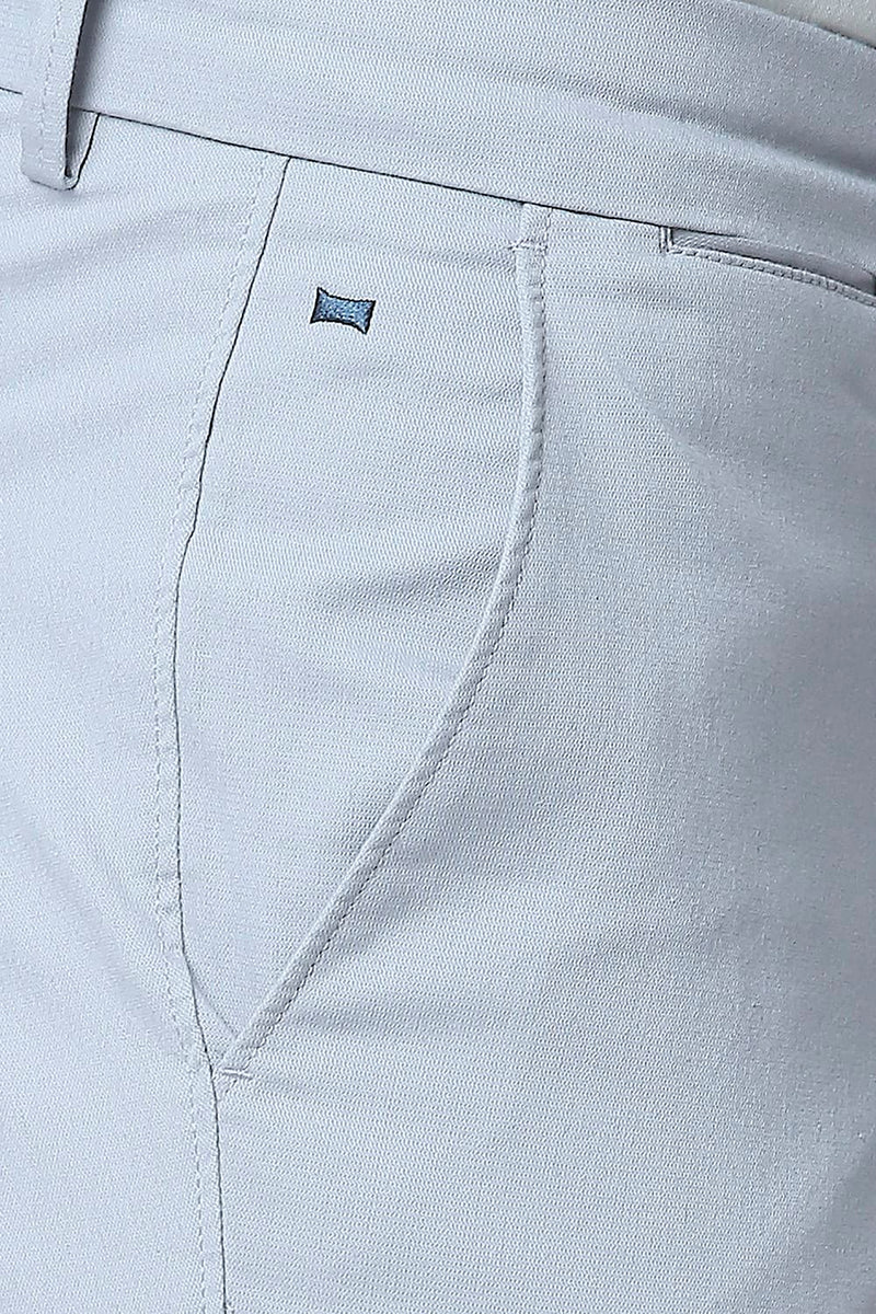 BASICS TAPERED FIT BROKEN TWILL STRETCH TROUSERS