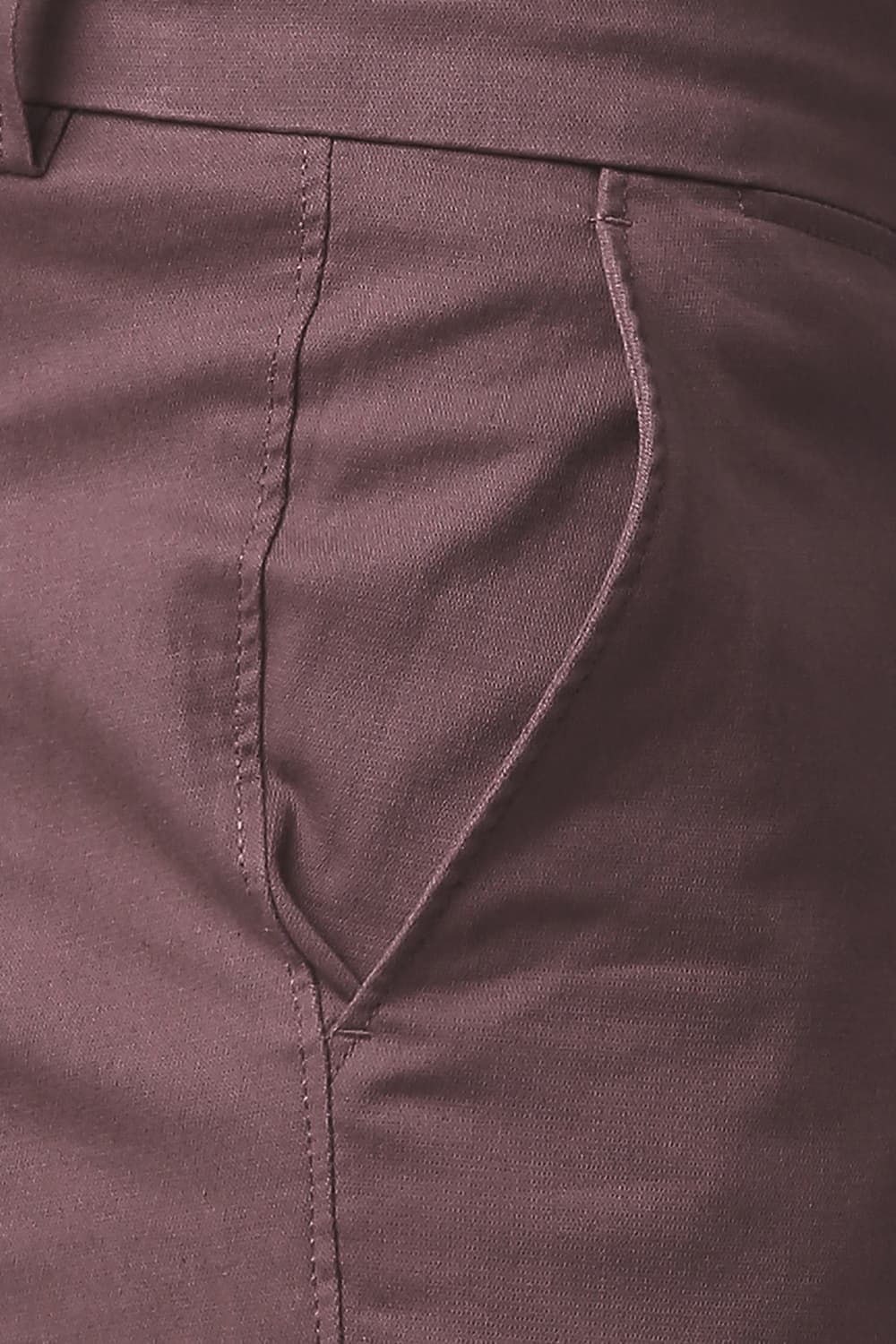 BASICS TAPERED FIT COTTON STRETCH TROUSERS