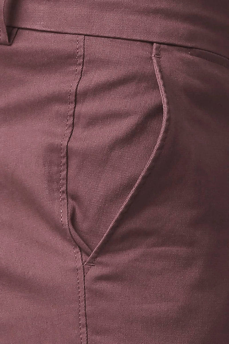 BASICS TAPERED FIT COTTON STRETCH TROUSERS