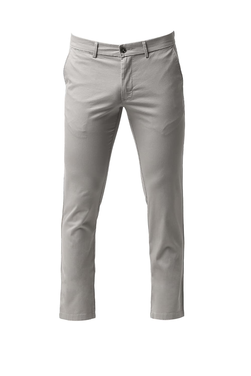 BASICS TAPERED FIT COTTON STRETCH TROUSERS