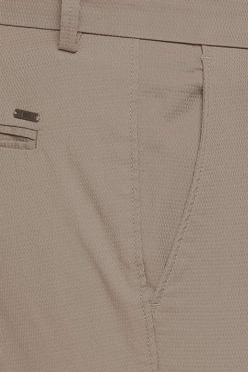 BASICS TAPERED FIT STRETCH TROUSERS