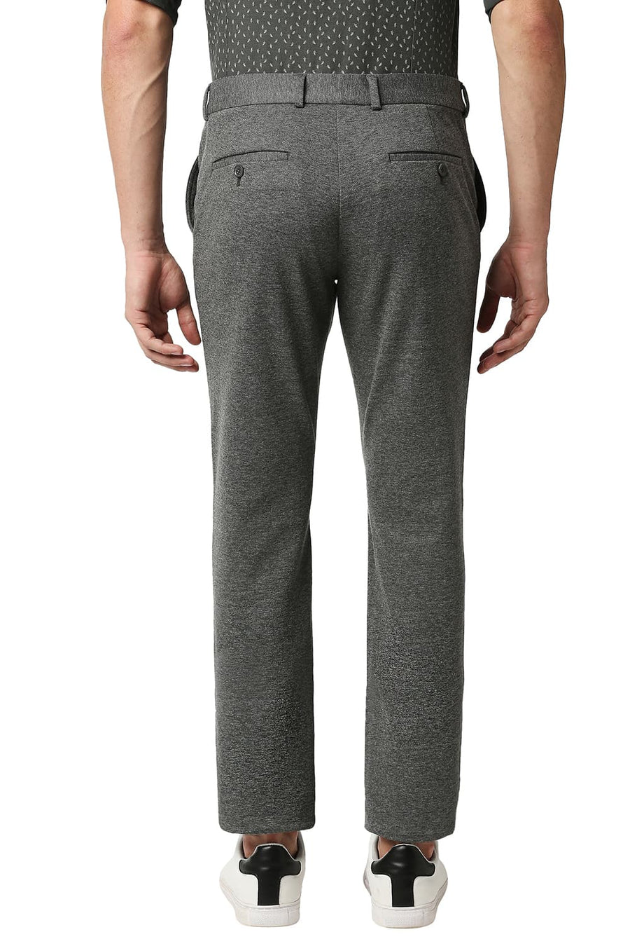BASICS TAPERED FIT GARGOYLE DARK GREY KNIT KNIT TROUSERS