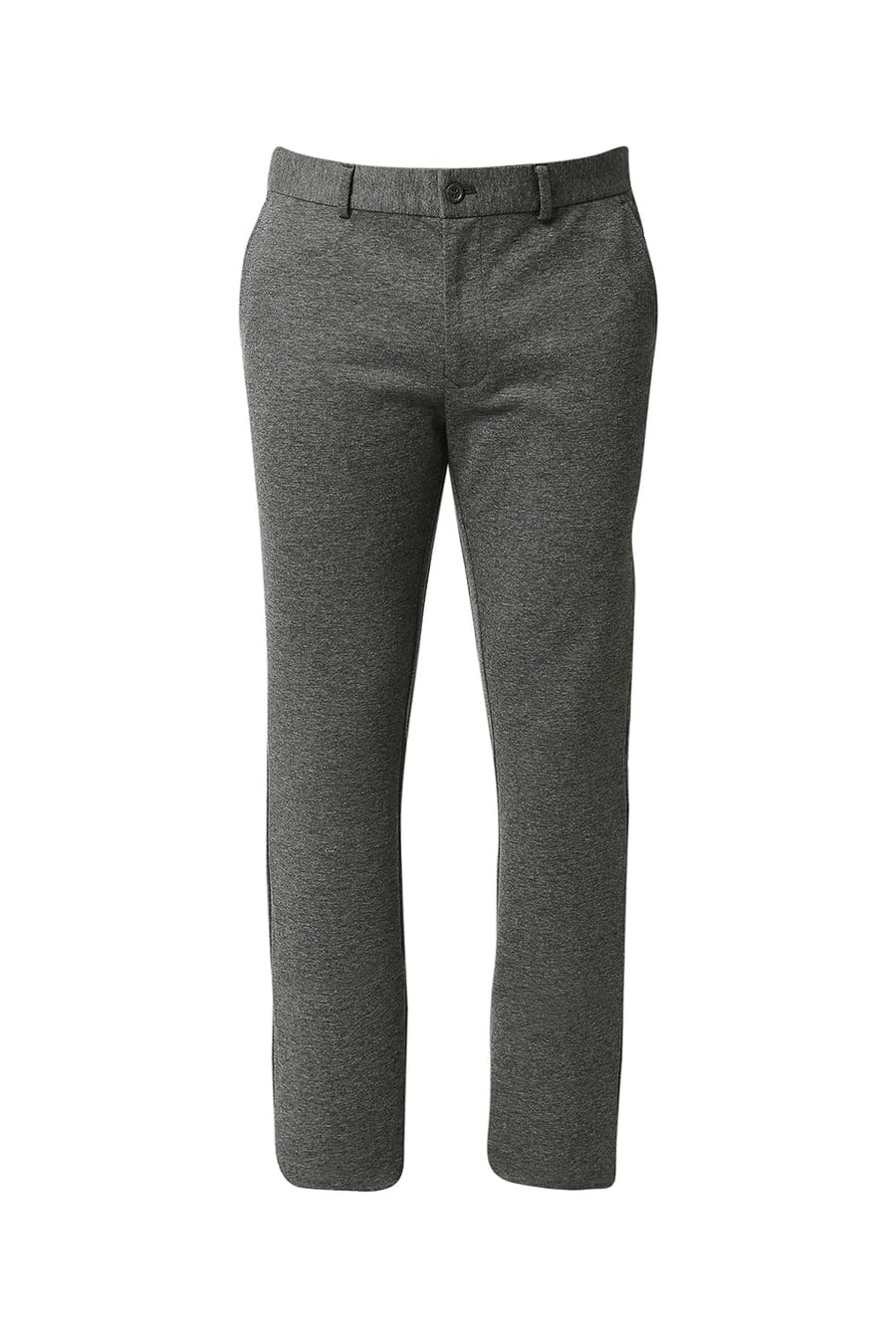 BASICS TAPERED FIT GARGOYLE DARK GREY KNIT KNIT TROUSERS