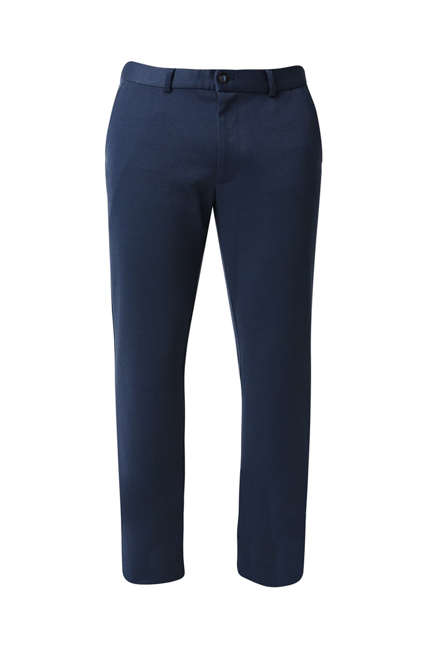 BASICS TAPERED FIT INSIGNIA NAVY KNIT KNIT TROUSERS