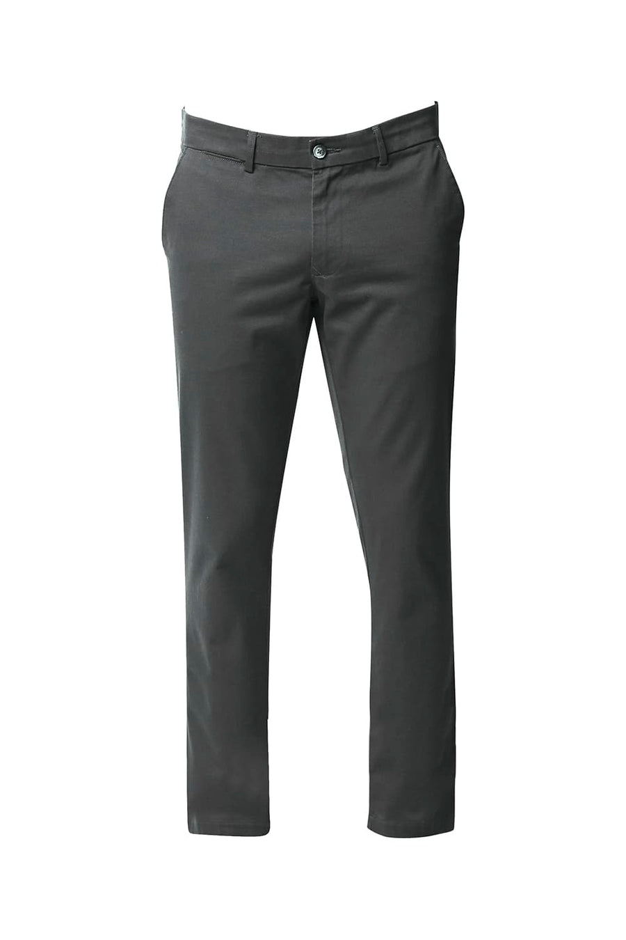 BASICS SKINNY FIT VOLCANIC GREY STRETCH TROUSERS