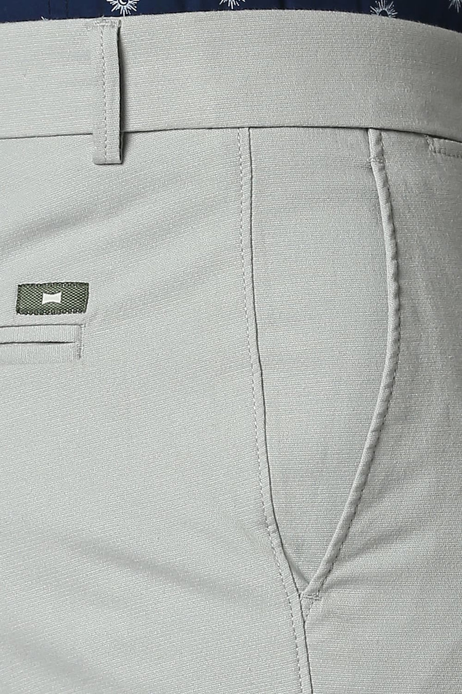 BASICS SKINNY FIT MINERAL GREY STRETCH TROUSERS