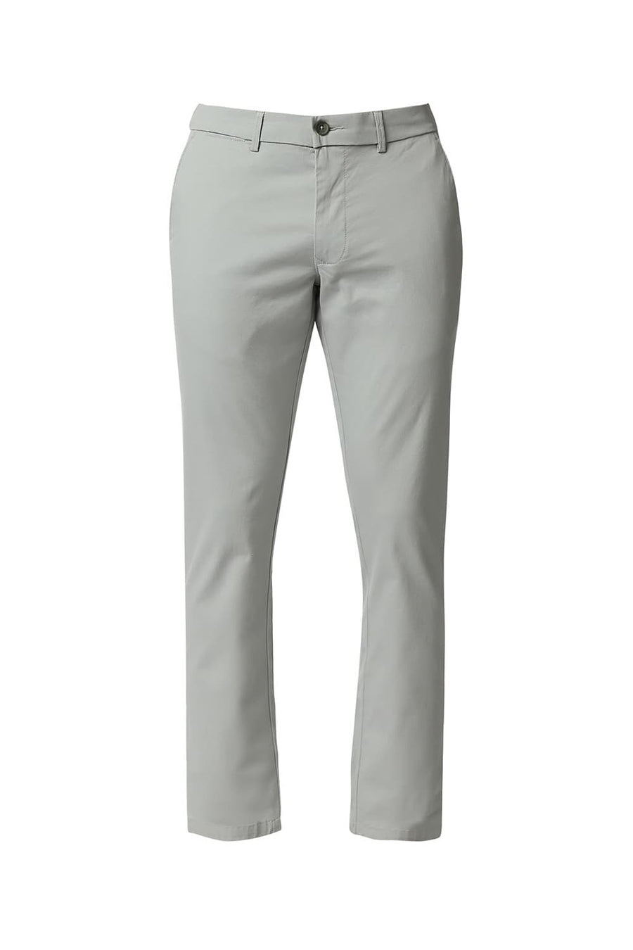 BASICS SKINNY FIT MINERAL GREY STRETCH TROUSERS