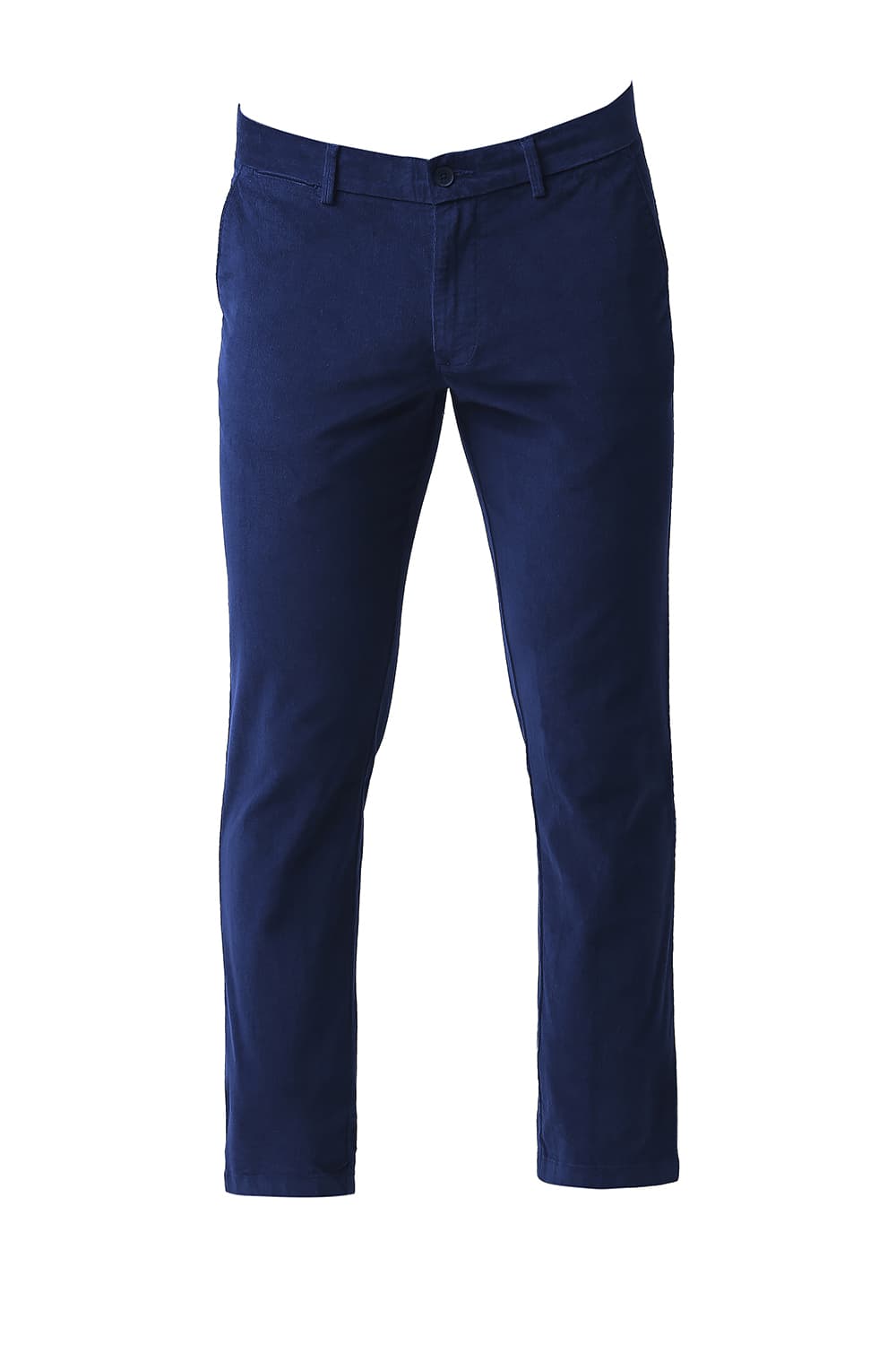 BASICS TAPERED FIT STRETCH CORDUROY TROUSERS