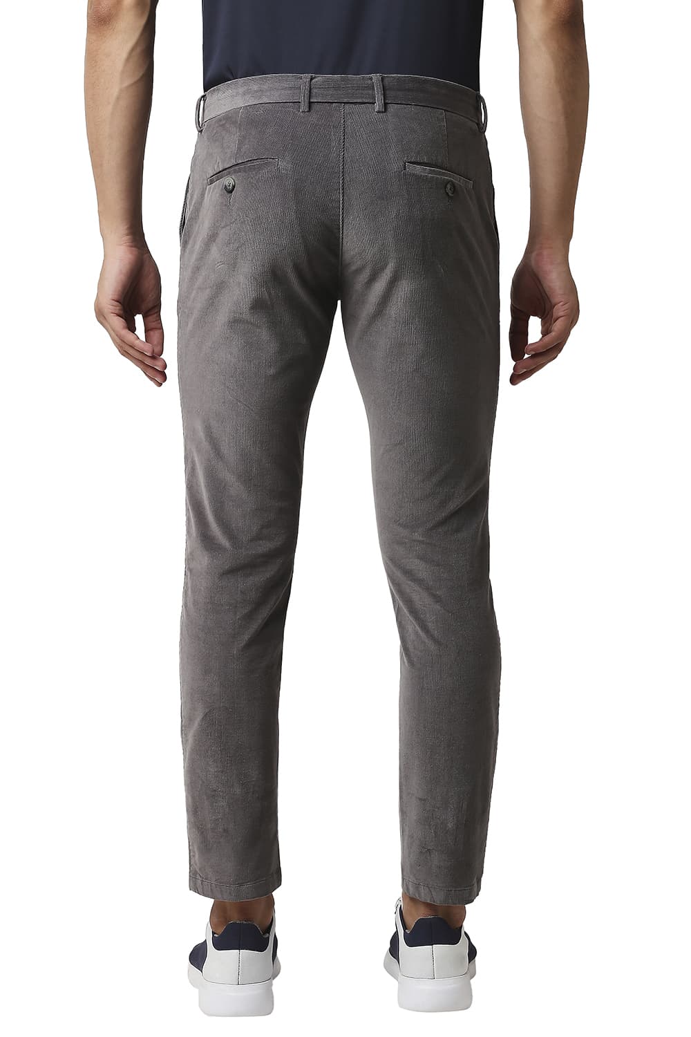 BASICS TAPERED FIT STRETCH CORDUROY TROUSERS