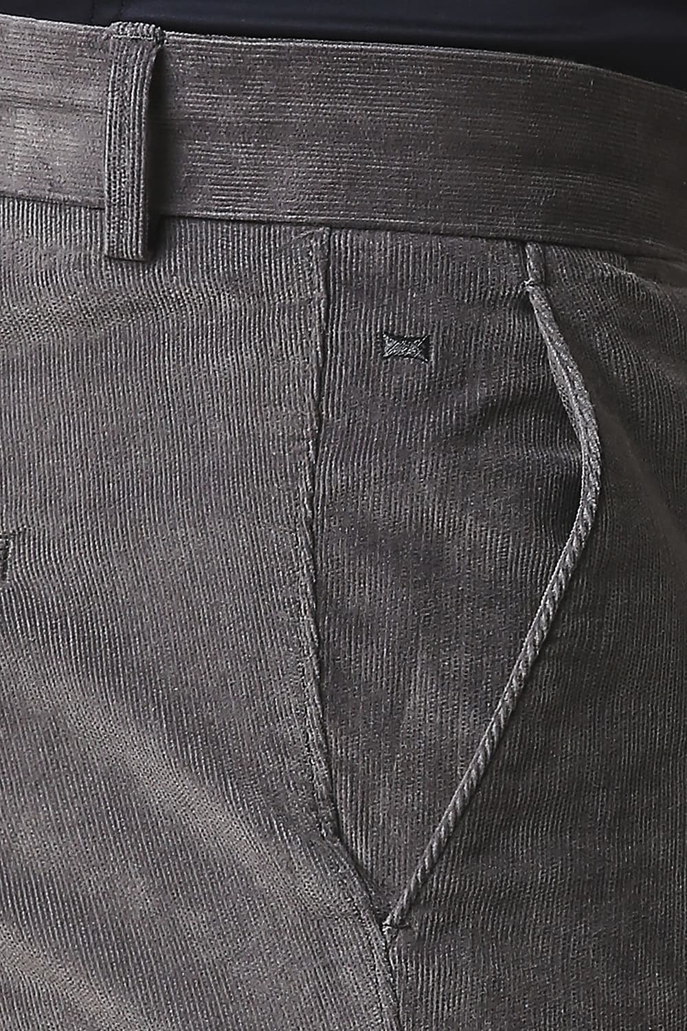 BASICS TAPERED FIT STRETCH CORDUROY TROUSERS