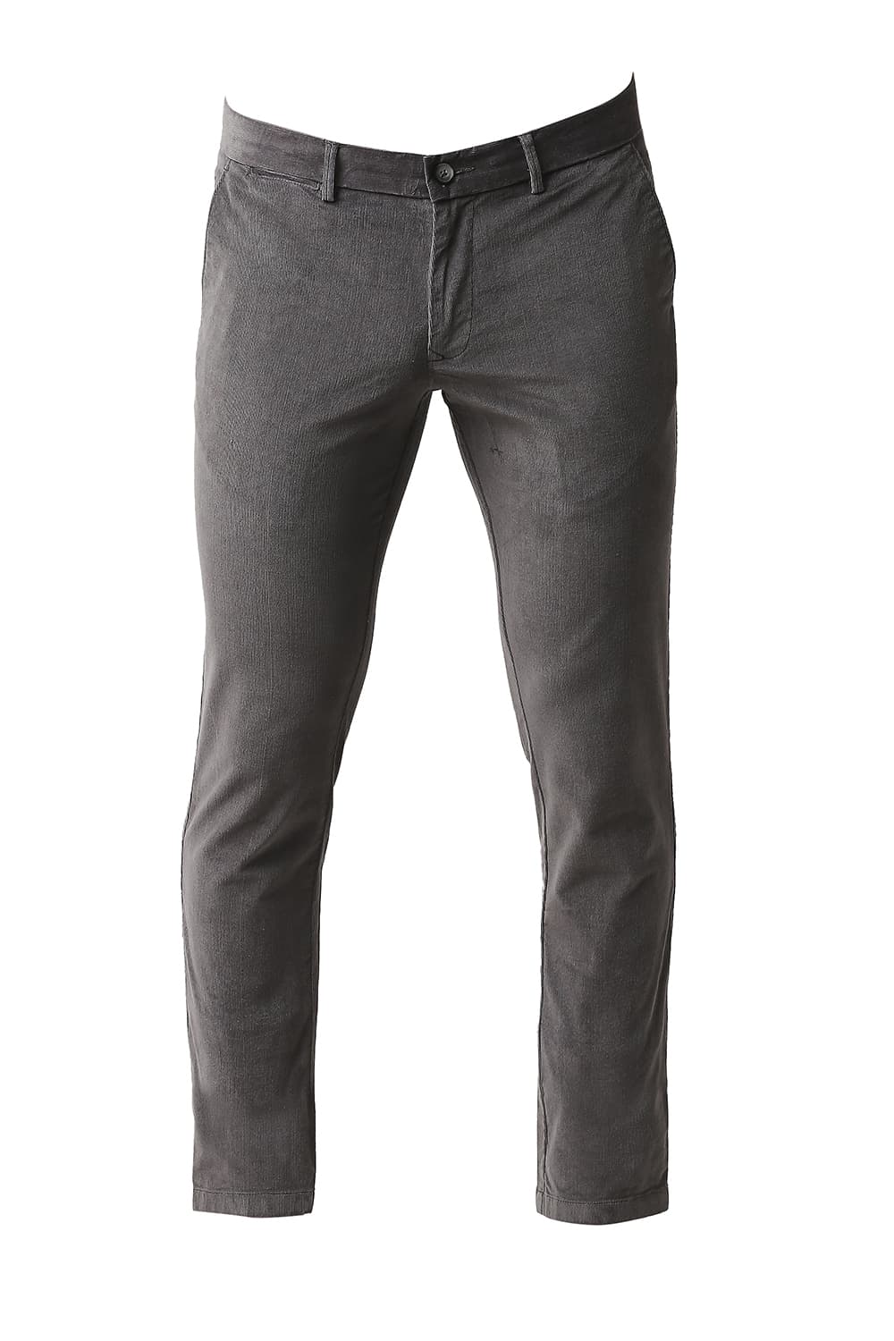 BASICS TAPERED FIT STRETCH CORDUROY TROUSERS