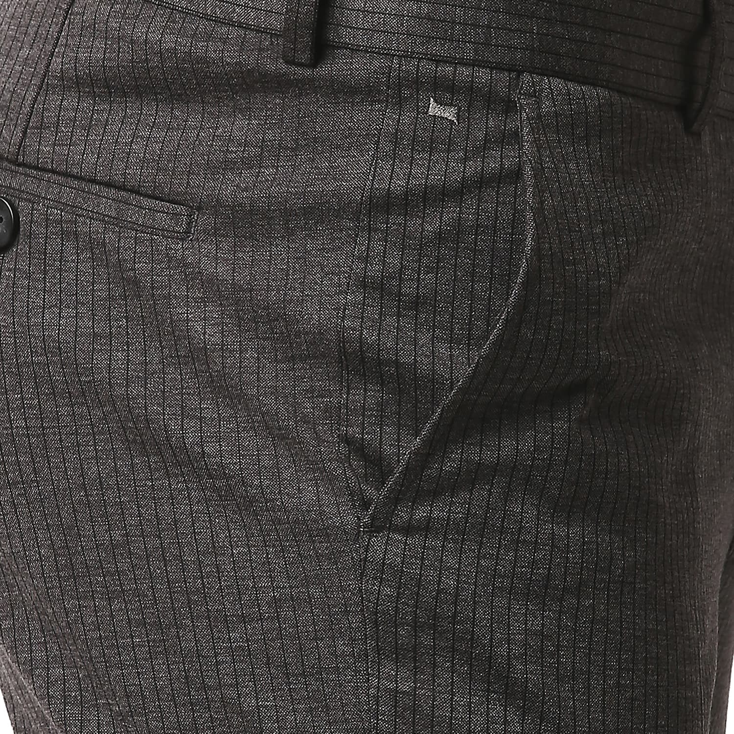 BASICS TAPERED FIT STRETCH KNIT TROUSERS