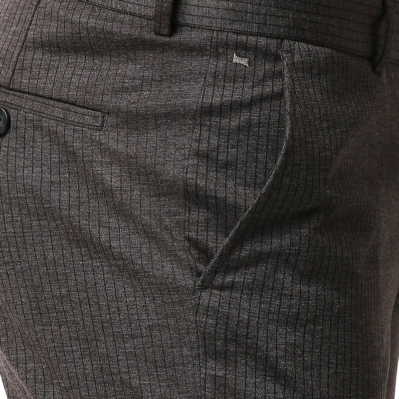 BASICS TAPERED FIT STRETCH KNIT TROUSERS