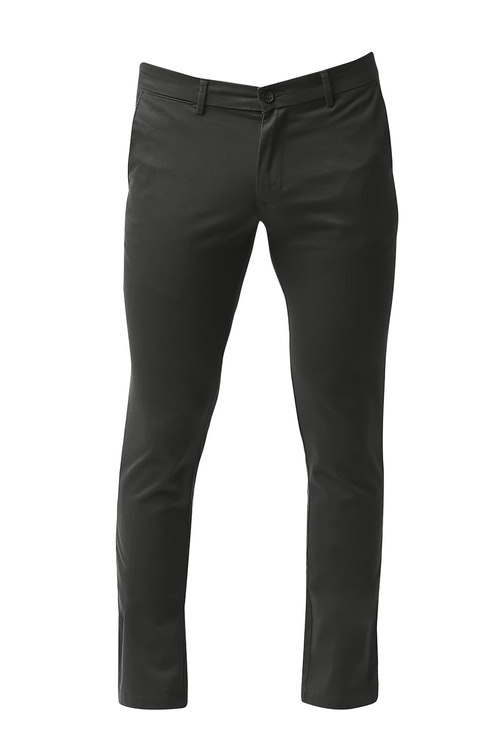 BASICS SKINNY FIT COTTON STRETCH TROUSERS