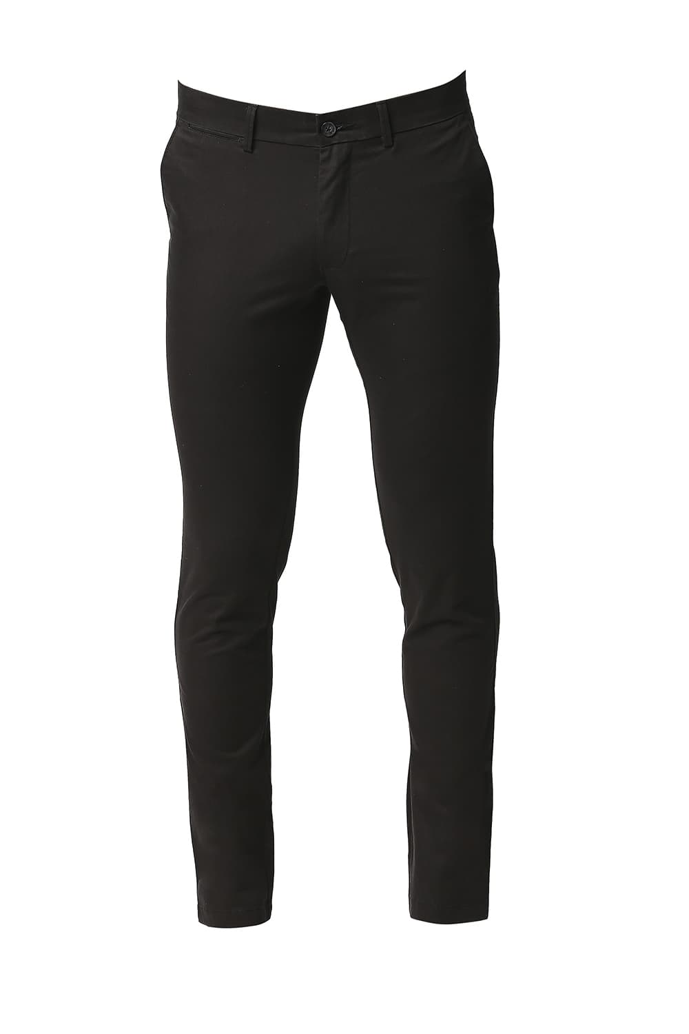 BASICS SKINNY FIT BROKEN TWILL STRETCH TROUSERS