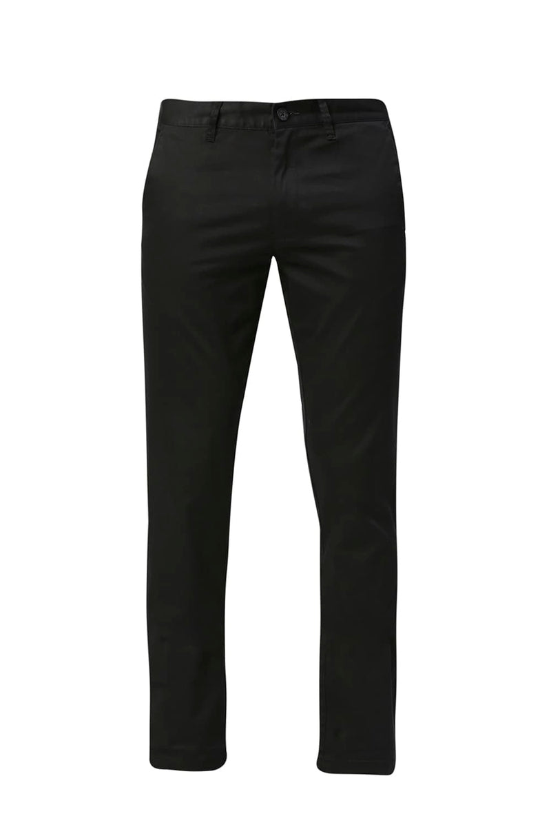 BASICS TAPERED FIT COTTON STRETCH TROUSERS