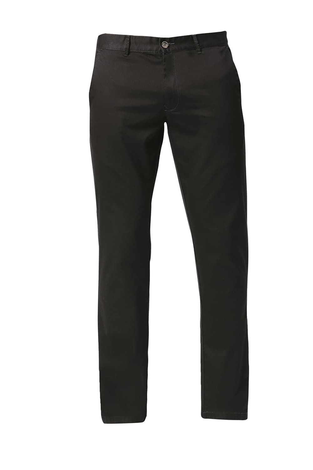 BASICS TAPERED FIT COTTON STRETCH TROUSERS