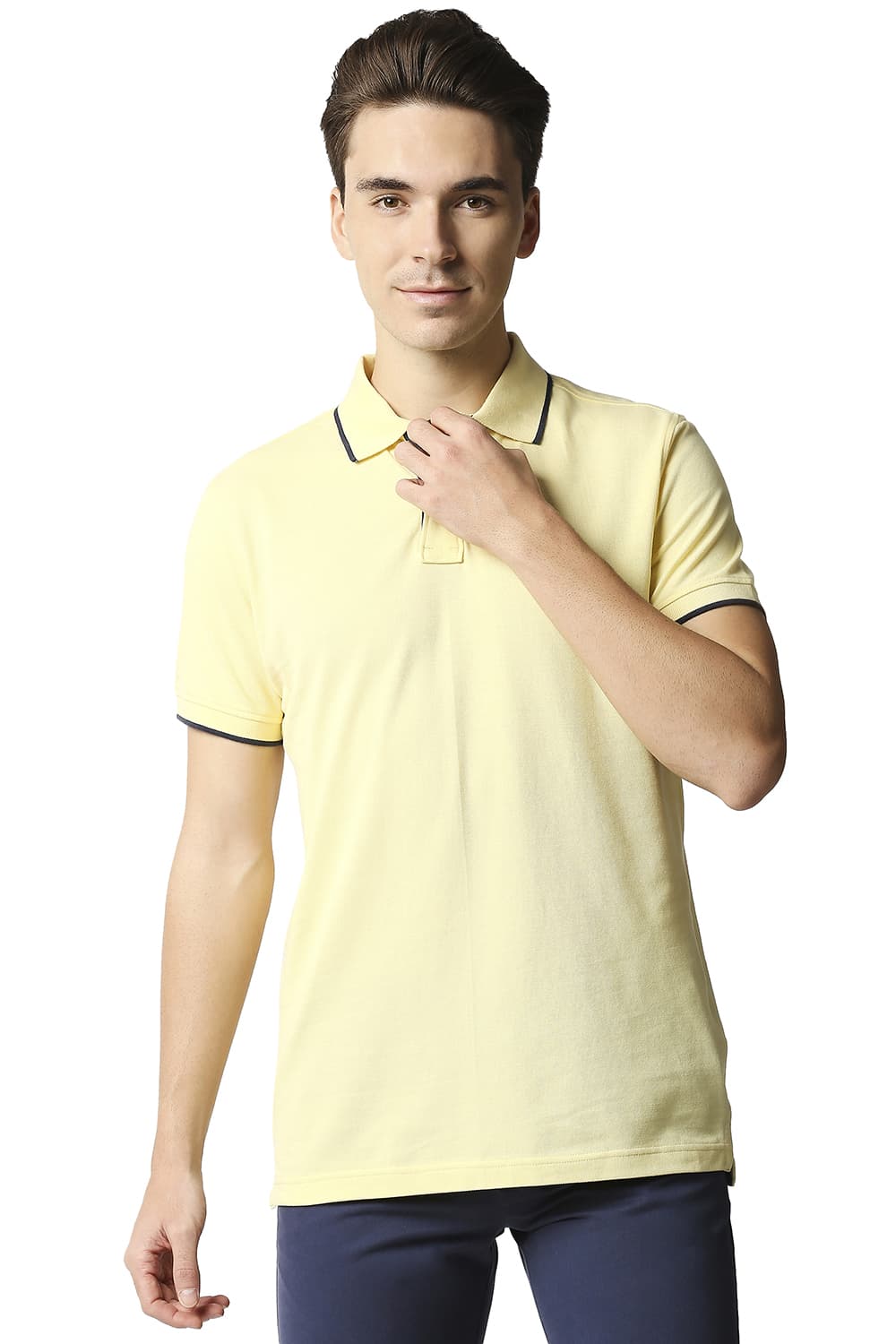 BASICS MUSCLE FIT POLO T-SHIRT