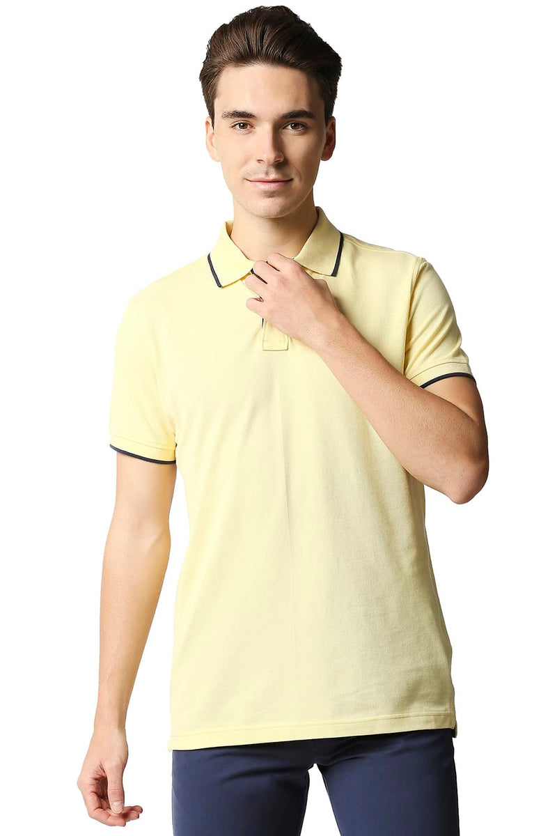 BASICS MUSCLE FIT POLO T-SHIRT