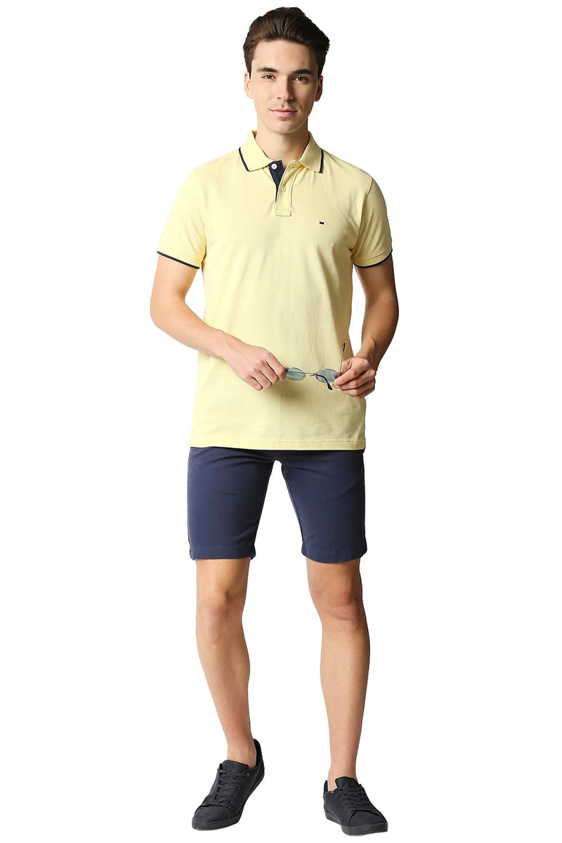 BASICS MUSCLE FIT POLO T-SHIRT