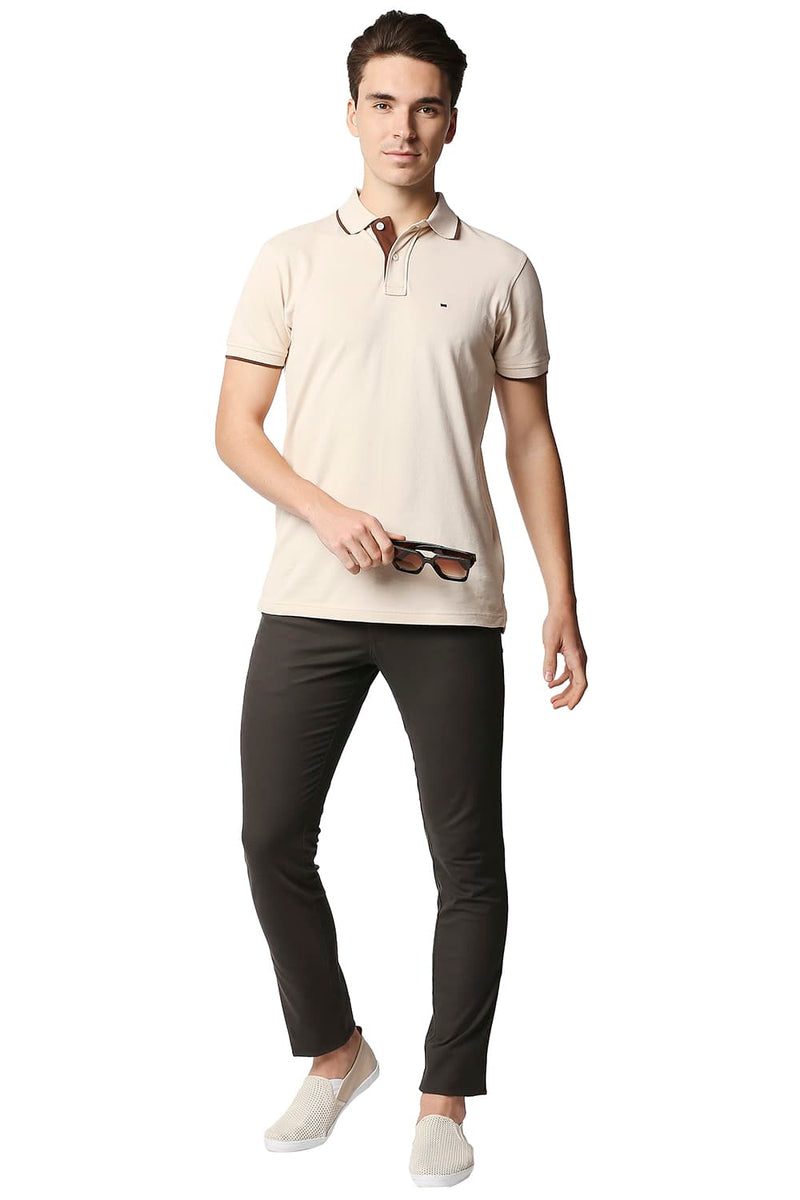 BASICS MUSCLE FIT POLO T-SHIRT