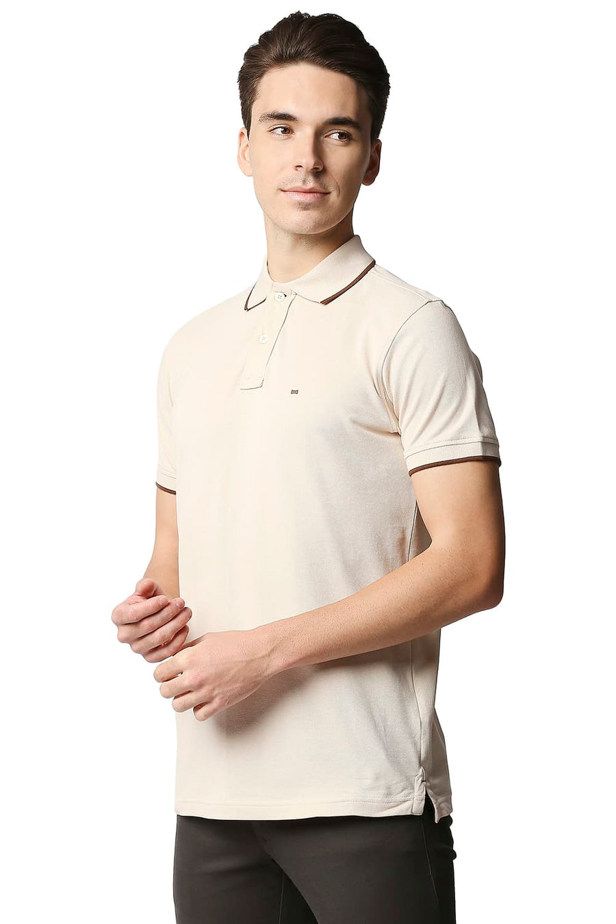 BASICS MUSCLE FIT BRAZILIANSAND POLO T-SHIRT