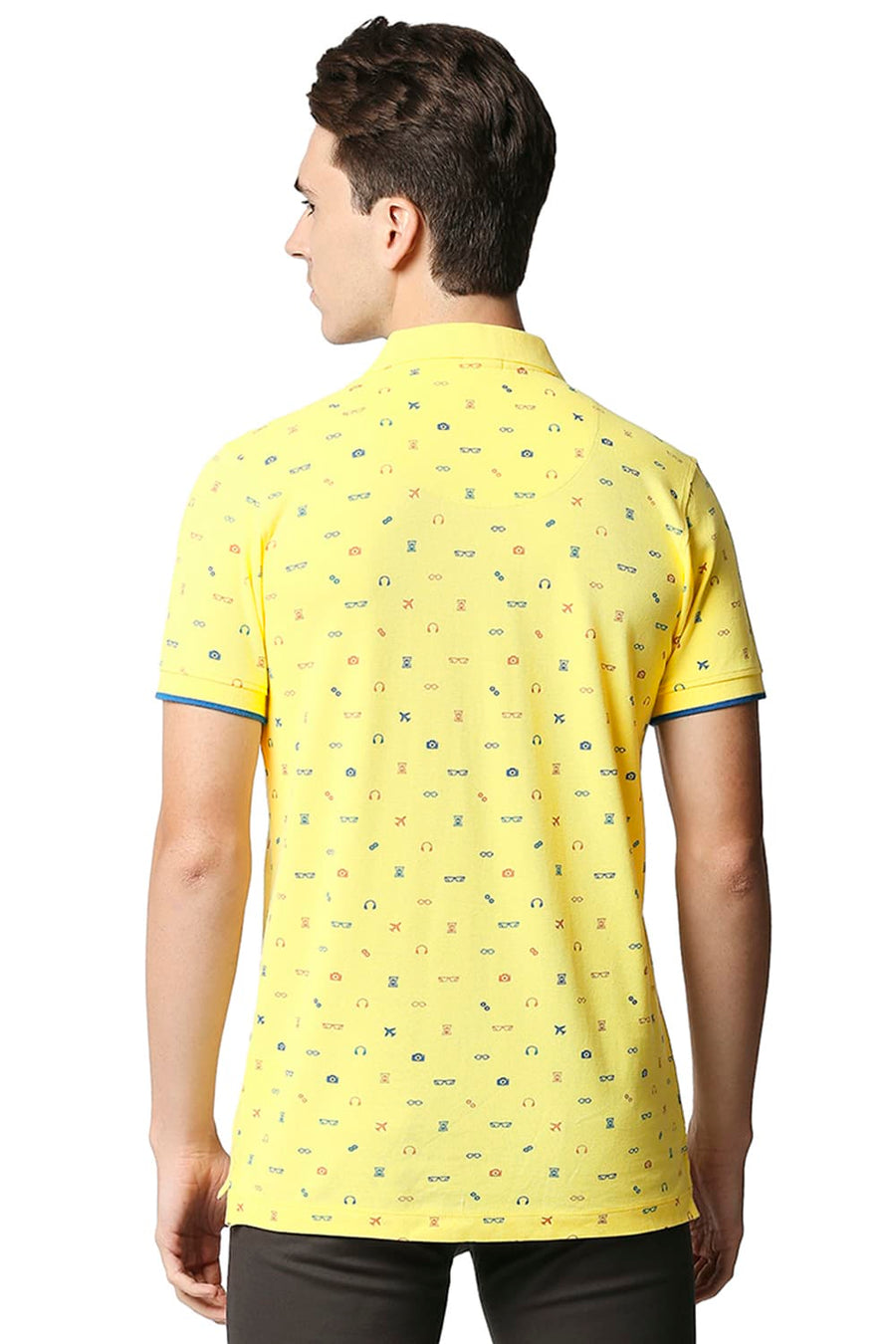 BASICS MUSCLE FIT SUNSHINE POLO T-SHIRT