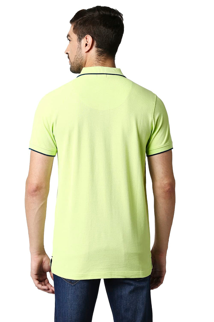 BASICS MUSCLE FIT BUTTERFLY POLO T-SHIRT
