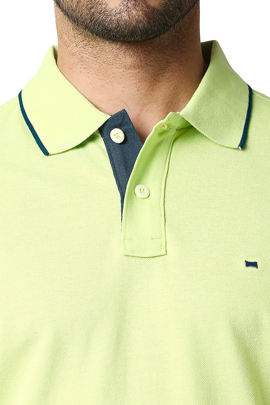 BASICS MUSCLE FIT BUTTERFLY POLO T-SHIRT