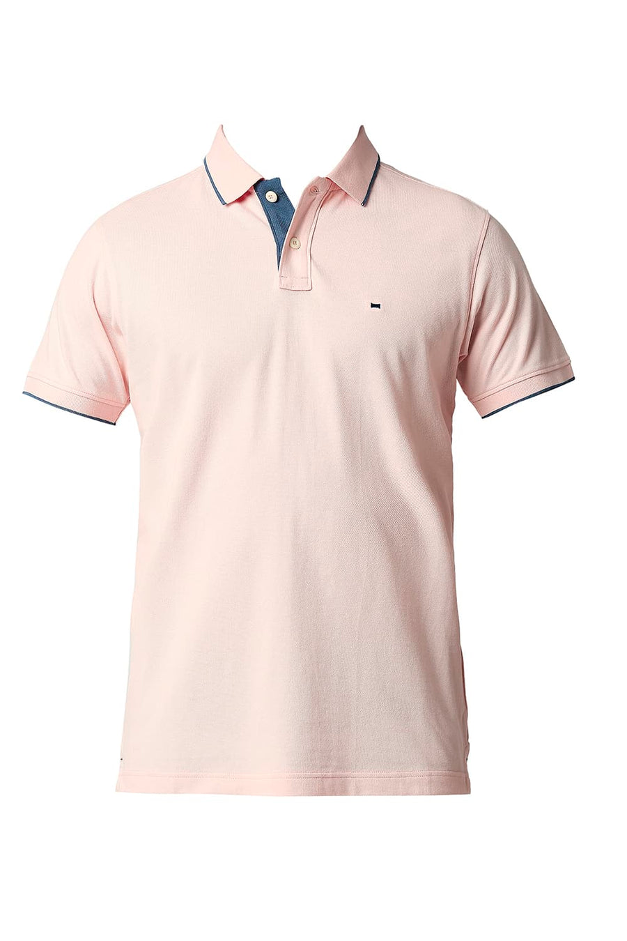 BASICS MUSCLE FIT PINK DOGWOOD POLO T-SHIRT