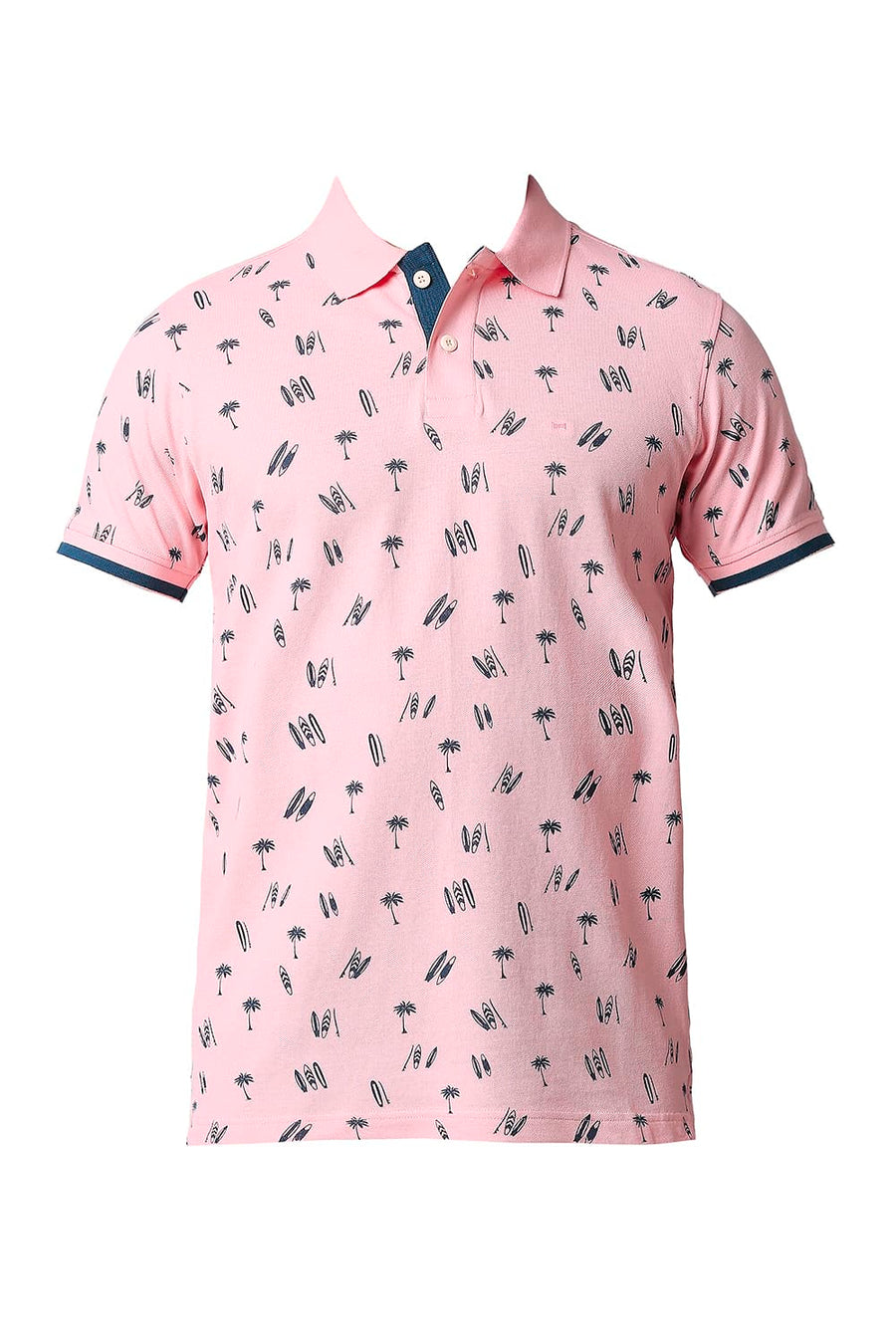 BASICS MUSCLE FIT FIRST BLUSH POLO T-SHIRT