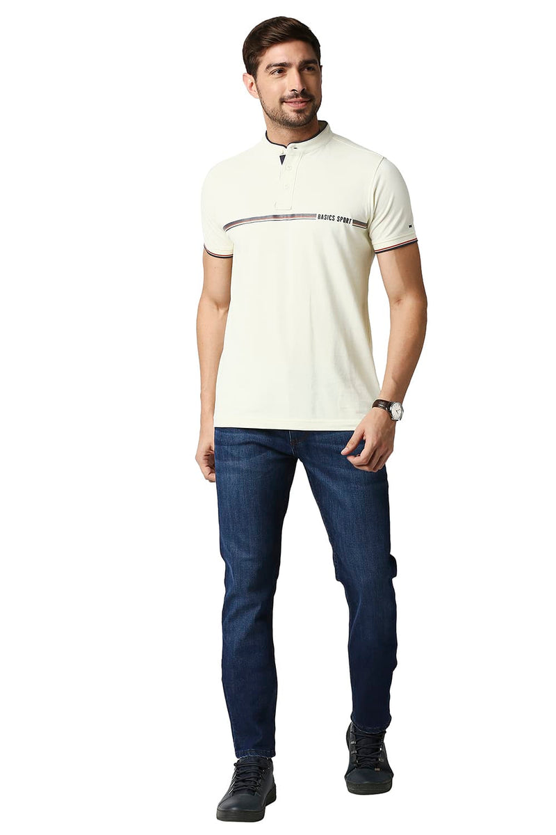 BASICS MUSCLE FIT POLO T-SHIRT