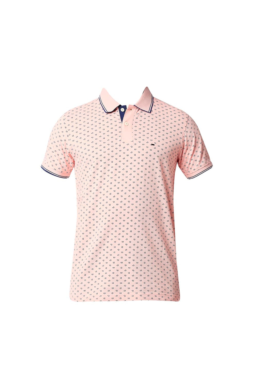 BASICS MUSCLE FIT IMPATIENS PINK POLO T-SHIRT