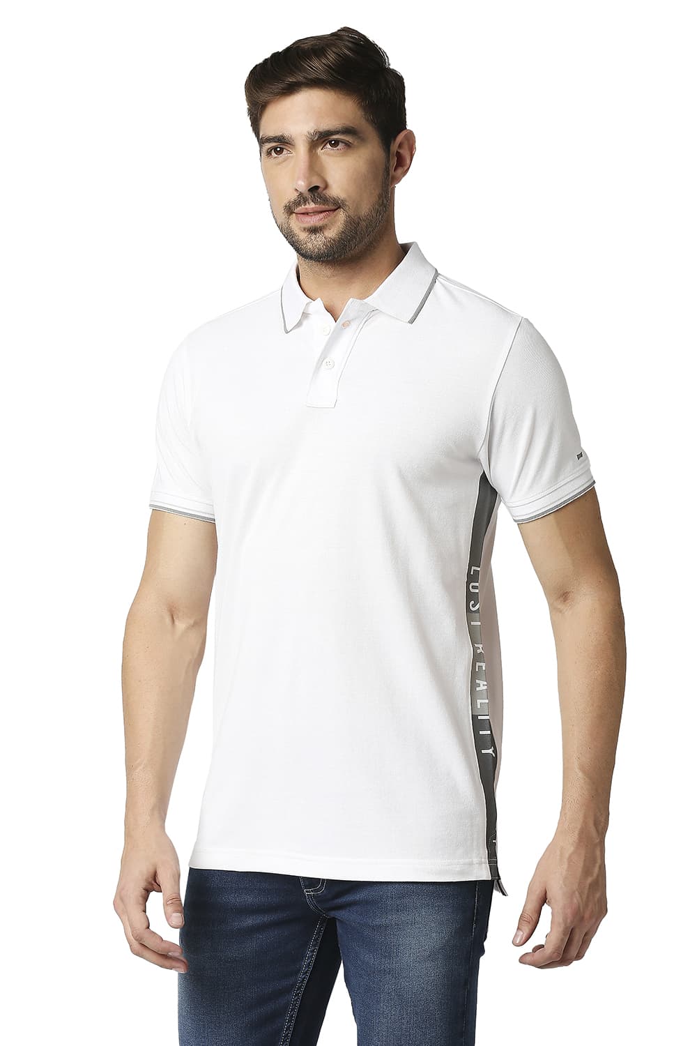 BASICS MUSCLE FIT POLO T-SHIRT