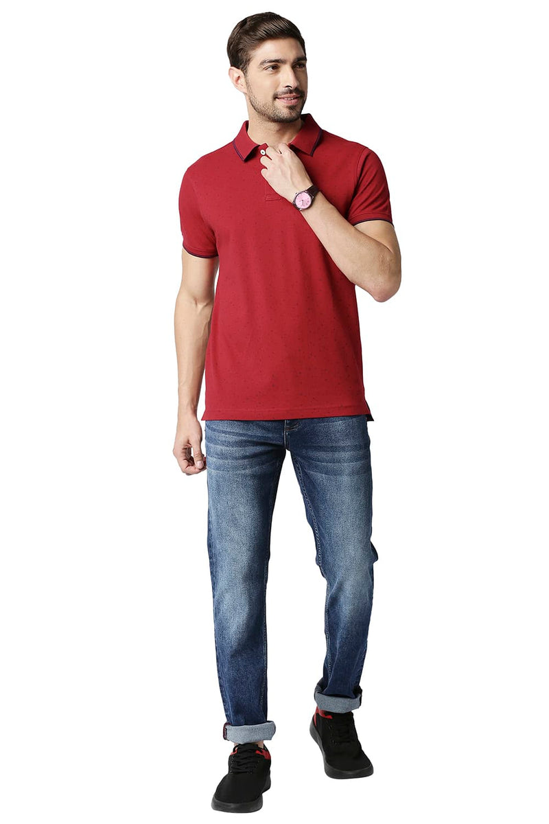 BASICS MUSCLE FIT POLO T-SHIRT