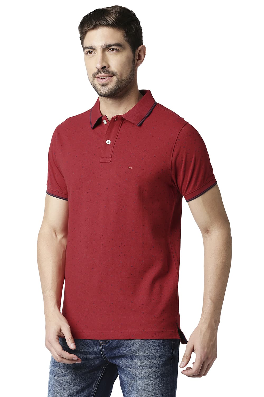 BASICS MUSCLE FIT POLO T-SHIRT