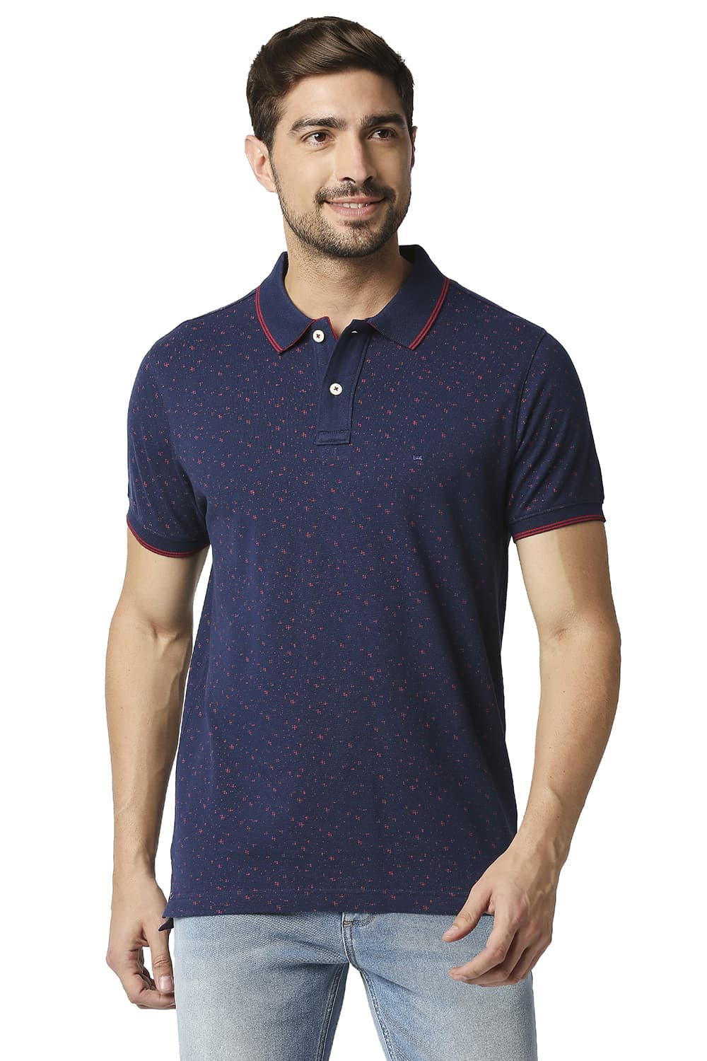 BASICS MUSCLE FIT POLO T-SHIRT