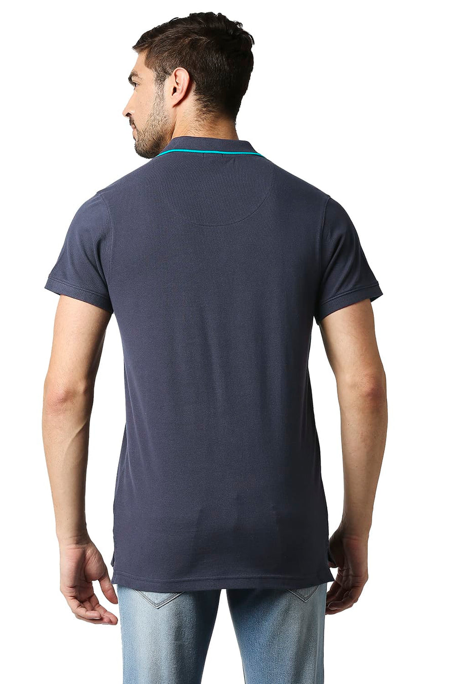 BASICS MUSCLE FIT AFTER MIDNIGHT POLO T-SHIRT