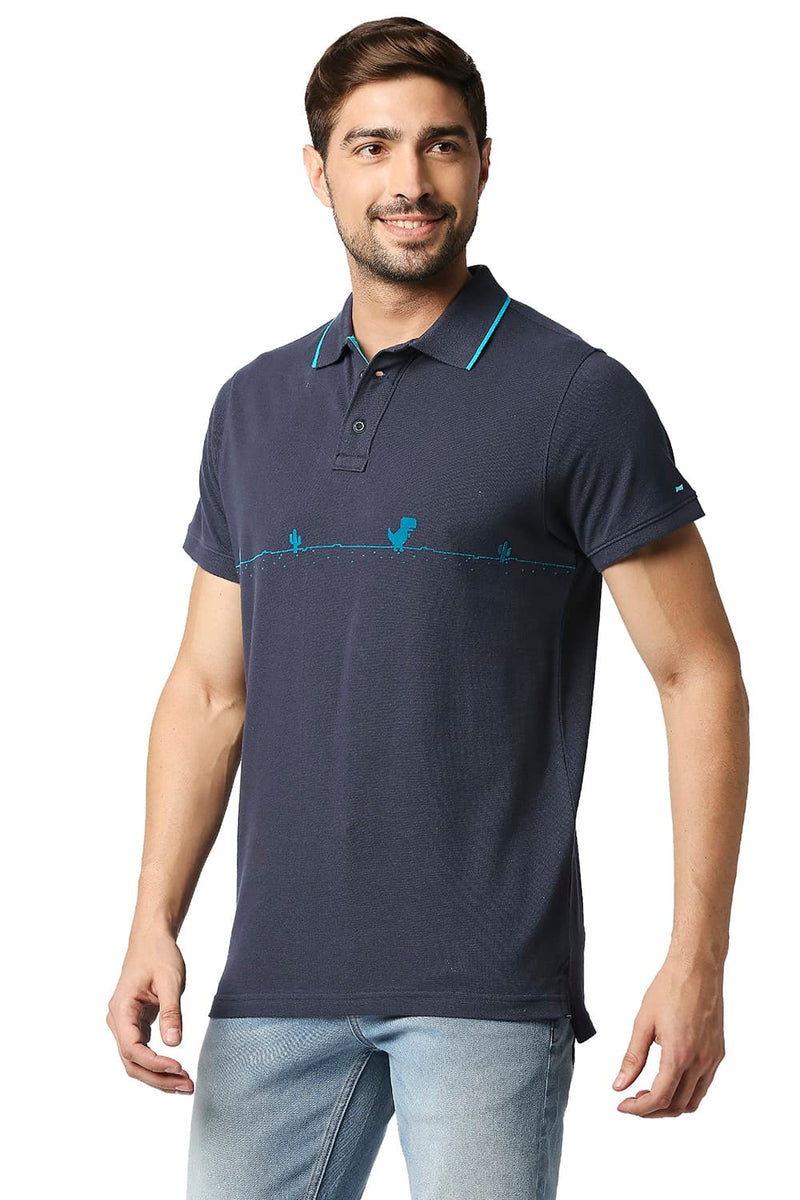 BASICS MUSCLE FIT POLO T-SHIRT