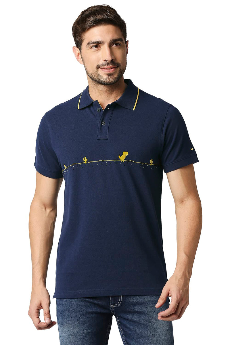 BASICS MUSCLE FIT POLO T-SHIRT