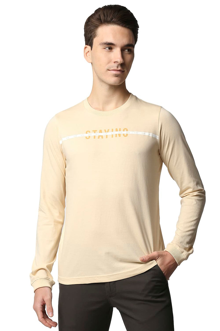 BASICS MUSCLE FIT DAWN CREW NECK T-SHIRT