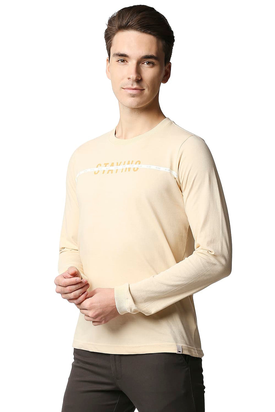 BASICS MUSCLE FIT DAWN CREW NECK T-SHIRT