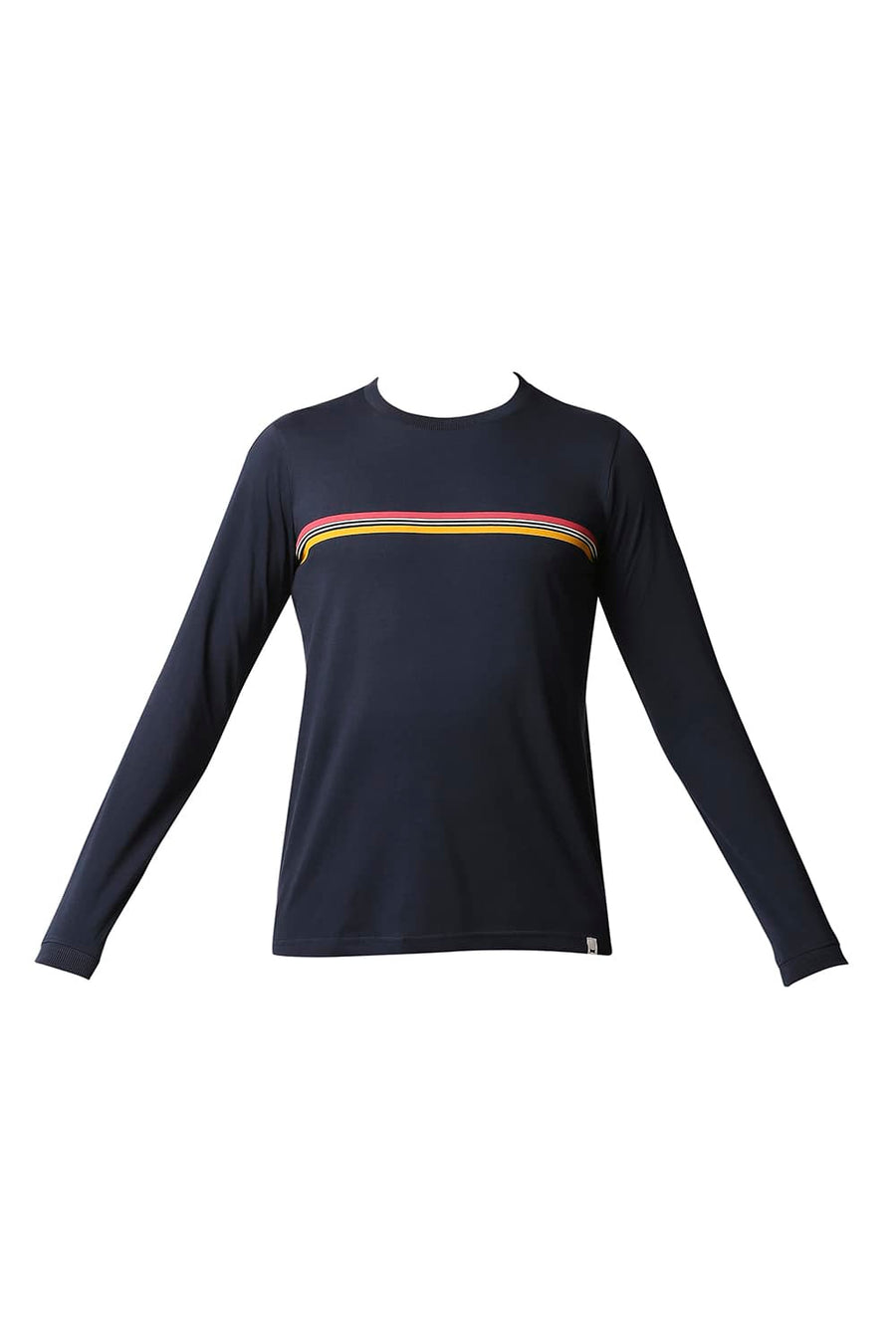BASICS MUSCLE FIT BLUEBERRY CREW NECK T-SHIRT